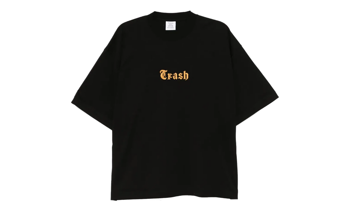 Trash Embroidered Regular T-shirt "Black" UH76TR540B BLAC
