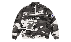 Shop Flag Half Zip Pullover "SS26 - Snow Camo - Seoul" SU27015