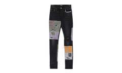 BANDANA ART PATCH JEAN "Aged Black" PF22MDS021