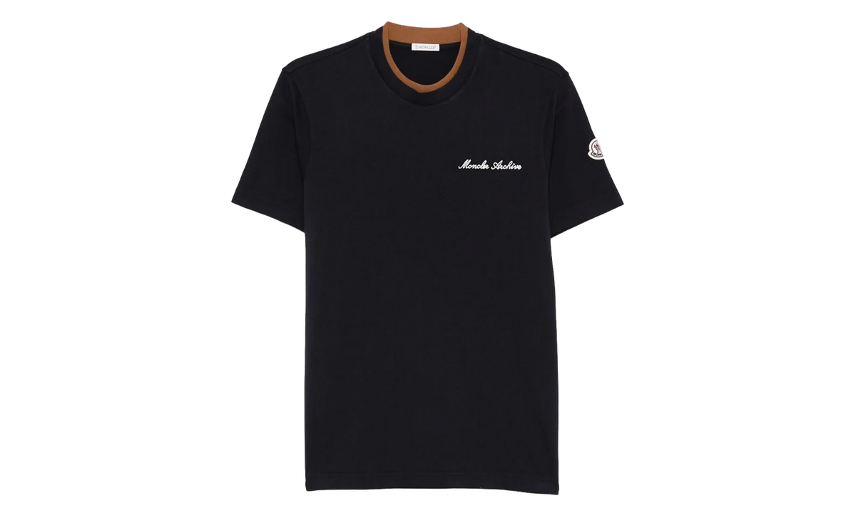 Crew Neck Short Sleeve T-Shirt "Navy Blue" MON56