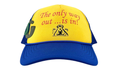 Only Way Out Trucker Hat "Blue Yellow" GD108