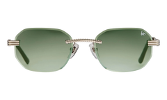 Hustler Rimless Drill Mount 24KT "White Gold / Army Green" DMHU2 0040 42D5