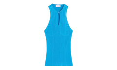 SILK KNIT HALTER TOP "Blue" RW TO0015 K004 P24 220