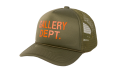 GD Logo Trucker Cap "Olive Green / Orange" GD013