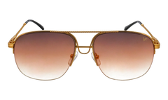 Collins Half Rim 24KT "Yellow Gold / Brown Triple Gradient" MPCL2 0002 54T5
