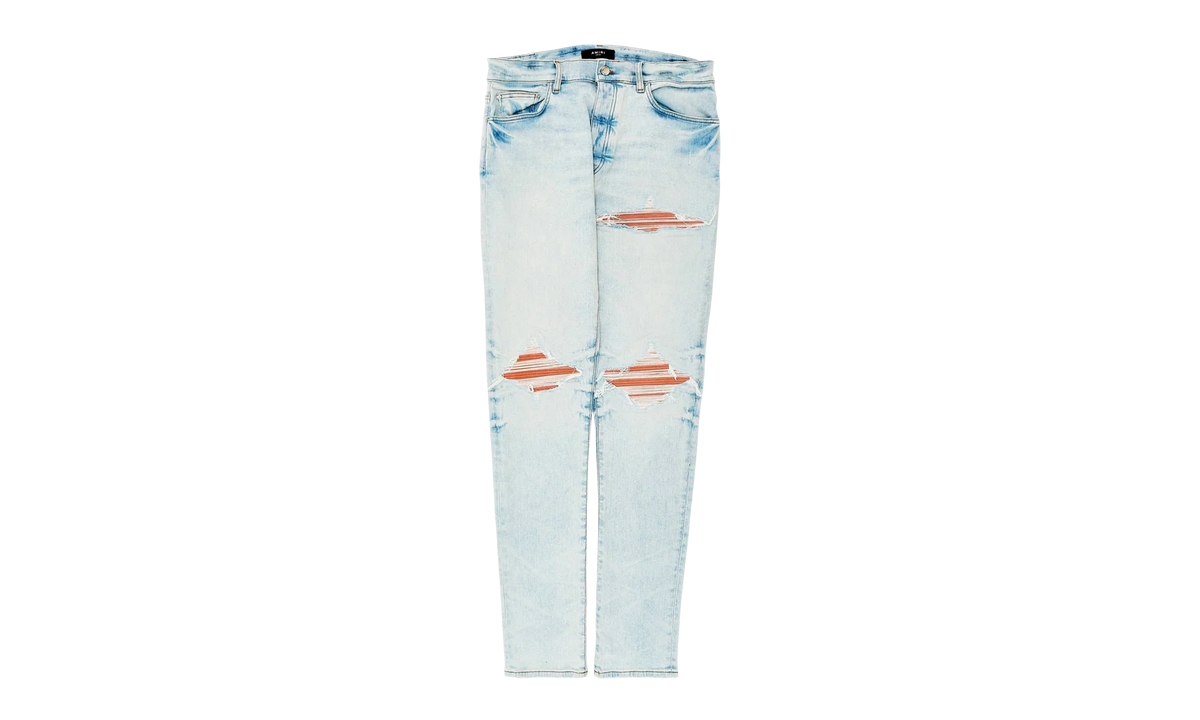 MX1 Ultrasuede Patch Jeans "Medium Indigo Taupe" AMDNSY1149 497