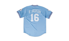 MLB Bo Jackson Road Jersey "1987 Kansas City Royals - Light Blue" AJY1GS18278 KCRLTBL87BJA