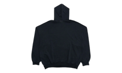 Embroidered Outline Logo Hooded Sweatshirt "Washed Black White" 739024 TOVV2 9034