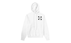 Single Arrow Over Hoodie "White" OMBB037C99FLE0080110