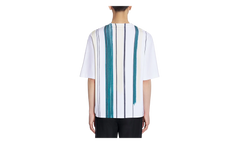 Striped PRINTED OVERSIZED T-SHIRT "White" RM TS0026 J103 P24 01