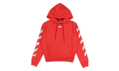 Airport Tape Diag Hoodie "Red" OMBB034G20FLE0172584
