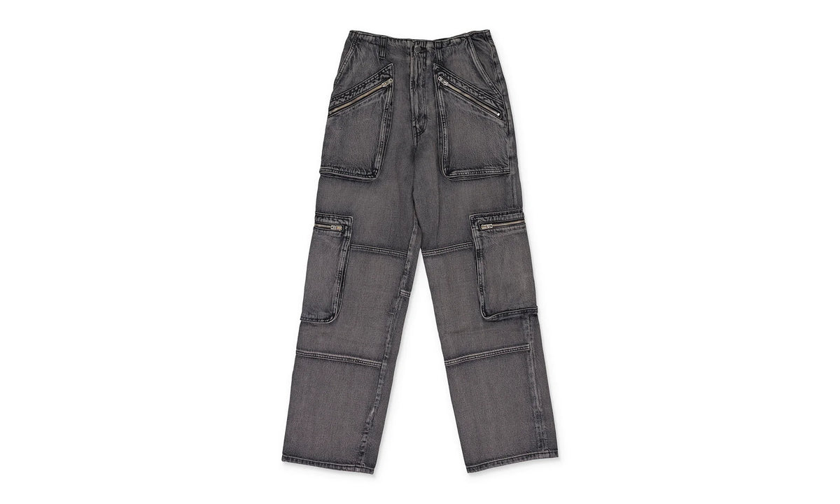 Loose Straight Cargo Pants Wmns "Black" PF22WDF019_BLACK