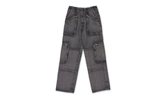 Loose Straight Cargo Pants Wmns "Black" PF22WDF019_BLACK