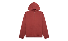 Heavy Fleece Full Zip Hoodie "Crimson" 192BT246246F