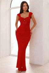 Bodycon Extravaganza Maxi Dress Red