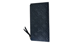 Embossed Monogram Long Wallet "Black/Gold" LVEMLWBG