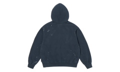 MM6 Maison Margiela Box Logo Zip Up Sweatshirt "SS26 - Navy" SU27170