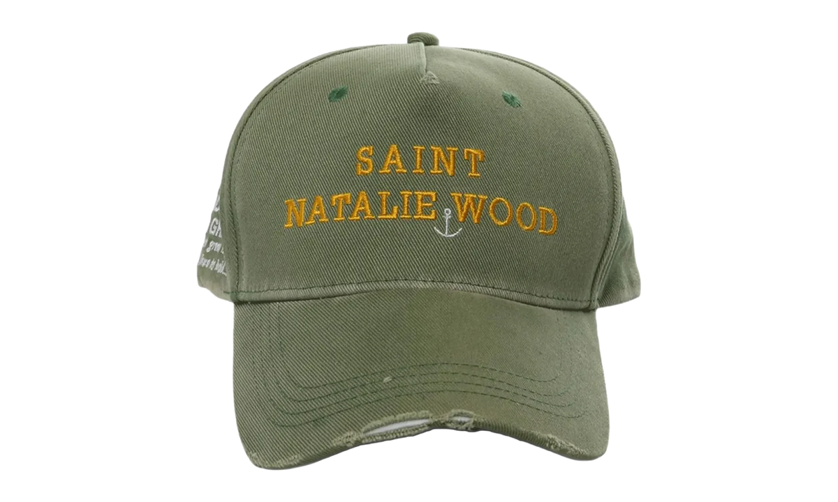 Saint Natalie Wood Paint Hat "Green" 4U001Q3016GRN