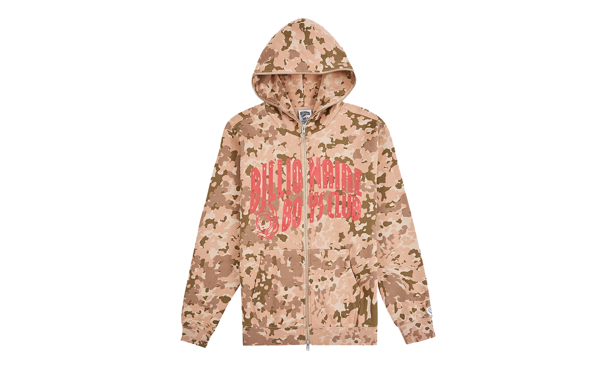 Camo Zip-Up Hoodie "Doeskin" 861 2300 DOE