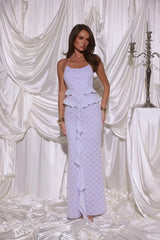 Aurora Serenade Halter Maxi Dress Lilac