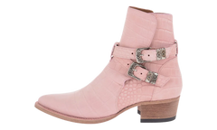 Croc Embossed Jodhpur Boots "Salmon" Y0F20425CN SAL