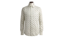 Peacock Long-Sleeve Shirt "Ivory / Green" Y0M06223JA IVG
