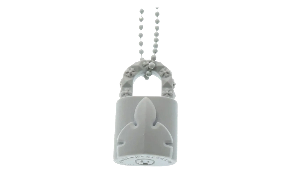 Silichrome Lock Necklace "White" CHRM1047