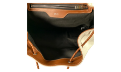 Canvas Rucksack Backpack "Cream" Y0A30322CC_Natural/Brown