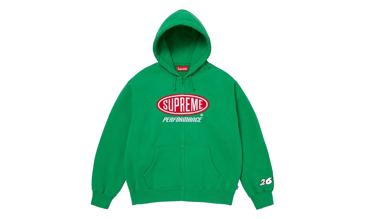 Performance Zip Up Hoodie "SS26 - Green" SU27267