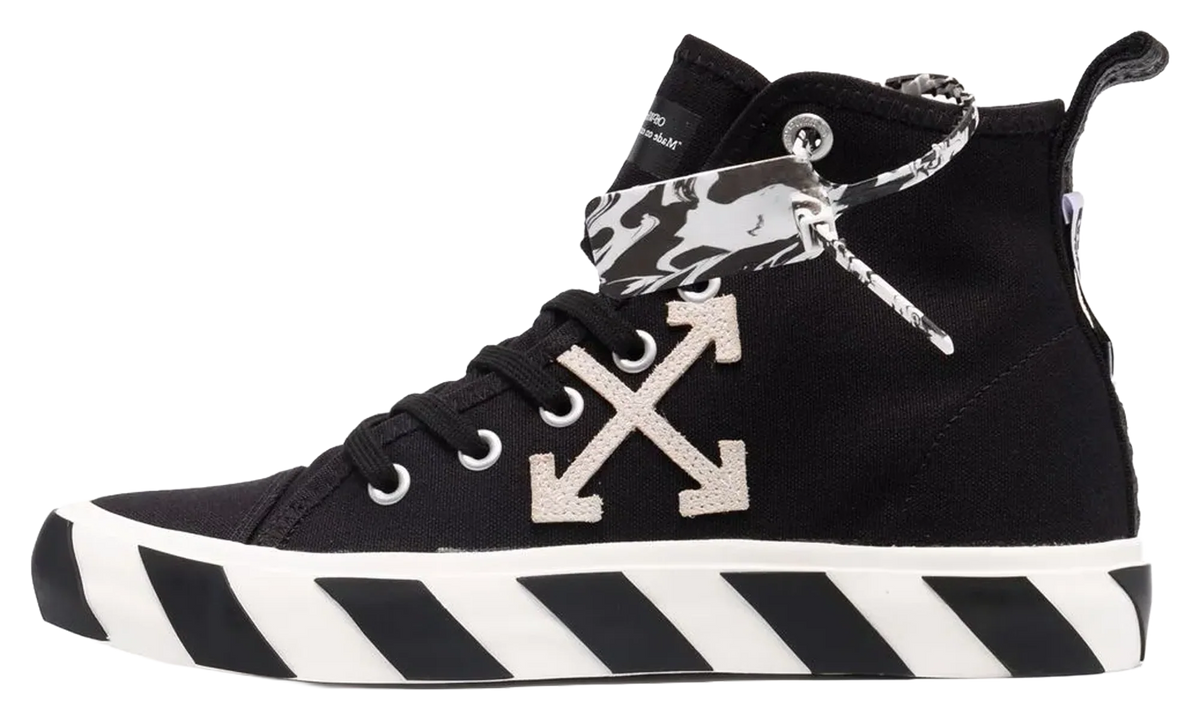 Vulcanised Mid Top "Black White" OMIA119F21FAB001 1001