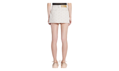 LINEN EMBROIDERED MINI SKIRT "Ecru" RW ST0203 D061 E23 02