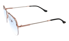 Blanco Half Rim 24KT Two-Tone "Rose / White Gold / Blue Gradient Photochromatic" HRBA2 0007 17A4