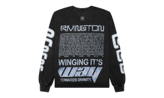 Divinity Paper Garden Long-Sleeve Tee "Faded Black" DIVN LS06 FBLK