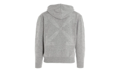 Arrow Cashmere Hoodie "Grey" OMHA097F20KNI0010900
