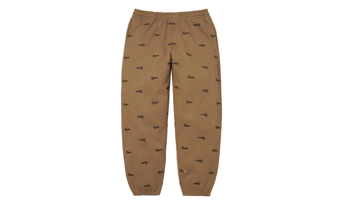 Repeat Script Sweatpants "FW25 - Dark Khaki" SU27082