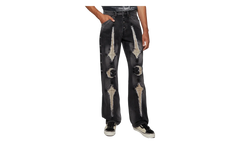 TC Bone Leather Denim Pants "Black" TC25PT2102
