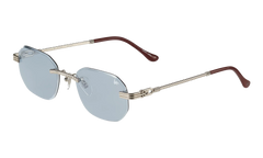 Hustler Rimless Drill Mount 24KT "White Gold / Blueberry" DMHU2 0046 44C3