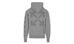 Arrow Knit Hoodie "Grey" OMHA141C99KNI0010606
