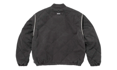 Zip-Off Sleeve Quilted Bomber Jacket "Black" SU26991
