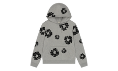 Black Cotton Wreath Hoodie "Grey" DT352