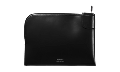 Leather Money Bag "FW25 - Black" SU27088