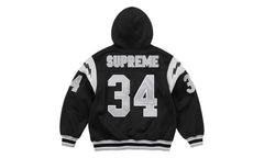Football Zip Up Hoodie "Black" SU26880
