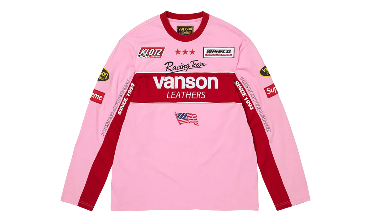 Vanson Leathers® L/S Top "SS26 - Pink" SU27019