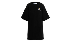 Flower Arrow Snap Tee Sweater Dress WMNS "Black" OWDB335F22JER0014084