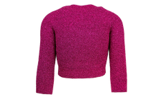 Cropped Crewneck Sweater "Pink Metallic" 482209 T6092 4407
