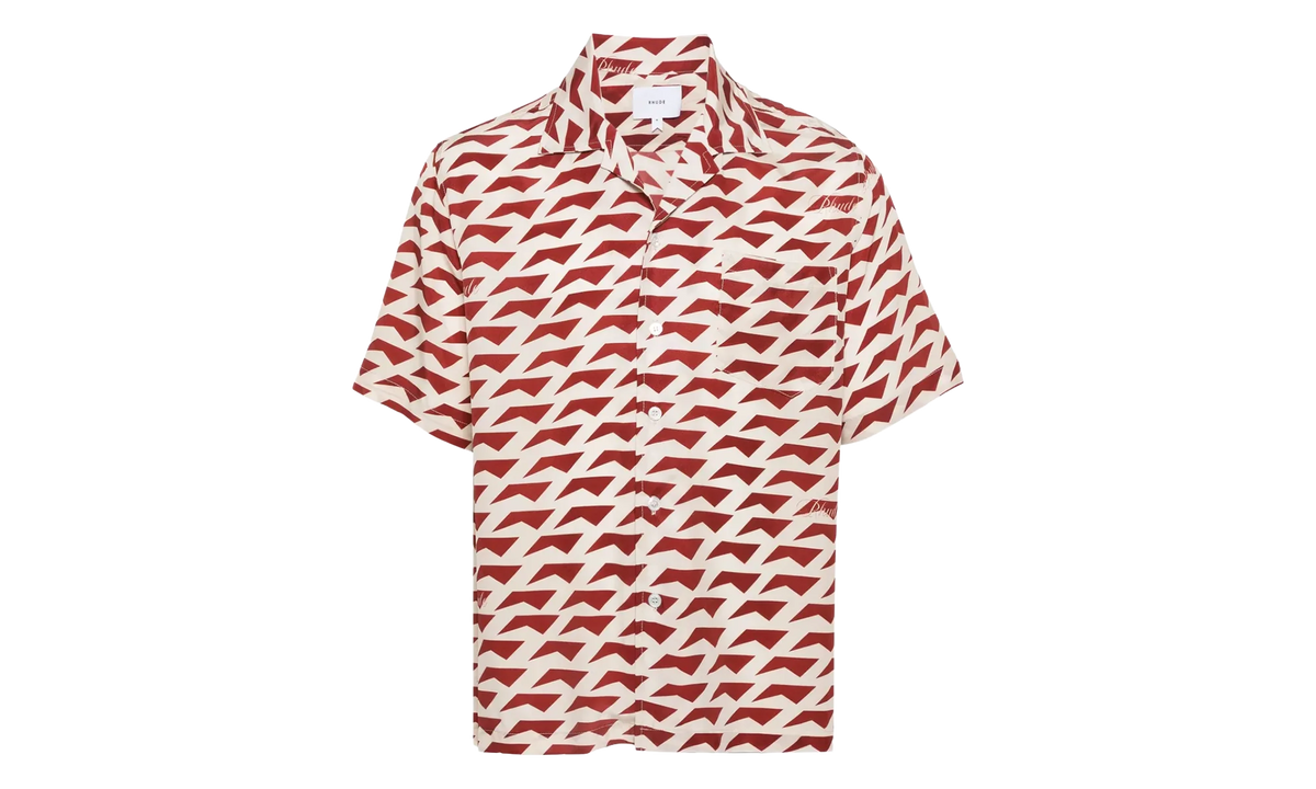 Dolce Vita Silk Shirt "Red / Cream" RHPS24SR07174307 RCR