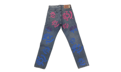 Bstroy Tears 501 Light Wash Jean "Pink / Blue" DT289