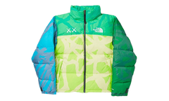 The North Face Youth Retro 1996 Nuptse Jacket "KW Safety Green Nuptse Print" KAWS202464