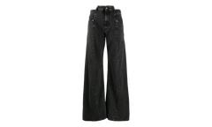 5 Pockets Asymmetrical Waist Jeans "Medium Stone Black" S51LA0133S30496961