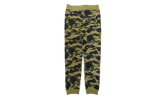 BAPE 1St Camo Shark Slim Sweatpants "Green Black" B1CSSGB